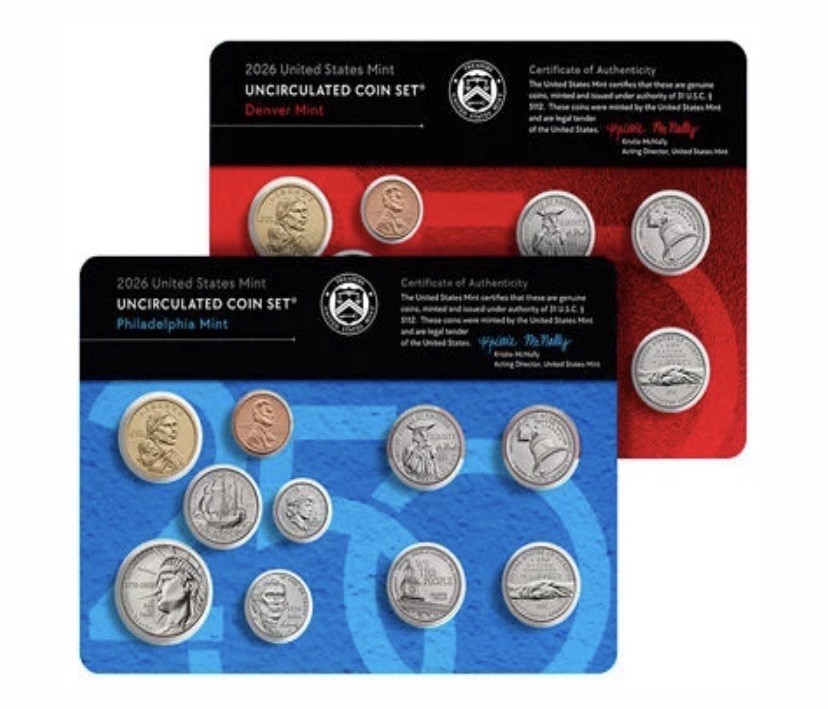 2026 Uncirculated MINT Set SEALED BOX~ DUAL DATE CENT ~ P & D OGP US MINT