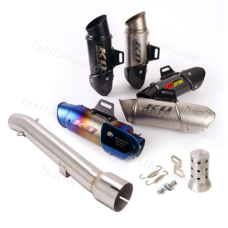 51mm For Yamaha FZ1 FZ1N 2001-2005 Exhaust Muffler Mid Link Pipe Stainless Steel