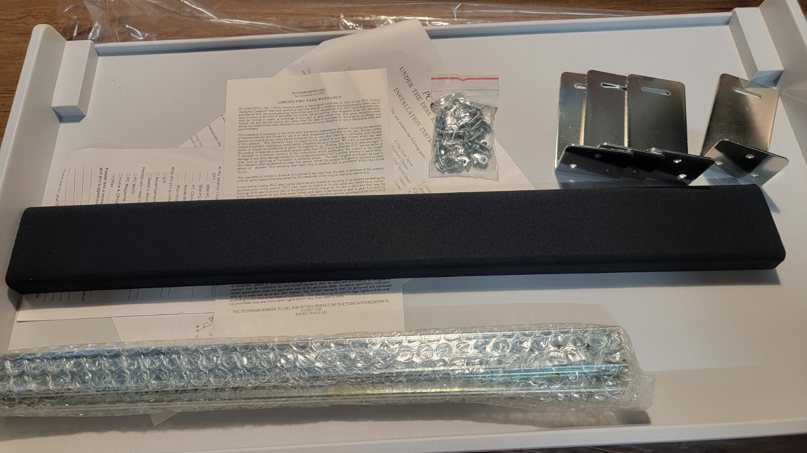 PC Concepts 82105 Ergonomic Under Desk Keyboard Drawer