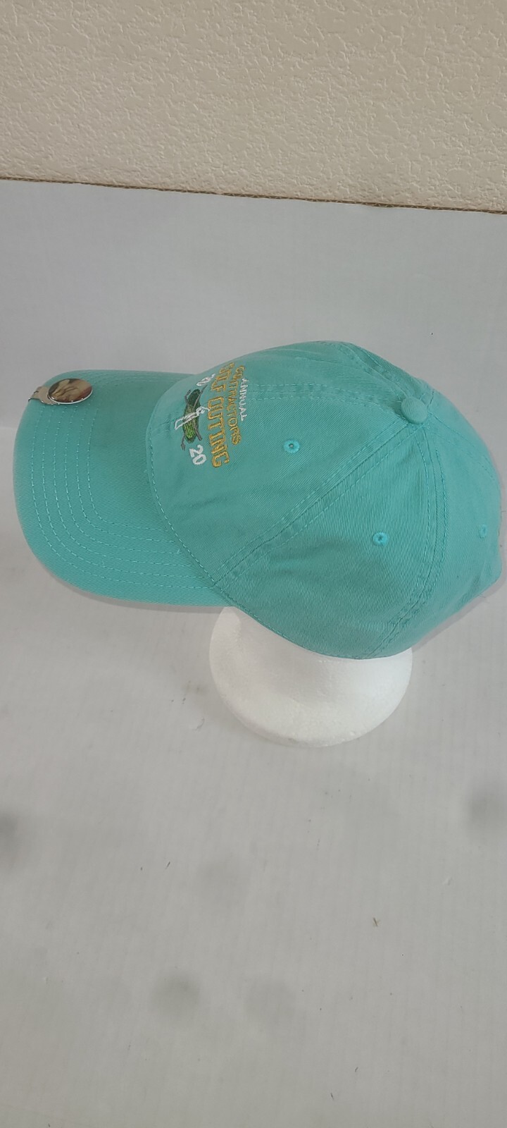 2020 Contractors Golf Outing Hat w Risque Ball Marker Lt Bluegreen Adjustable...
