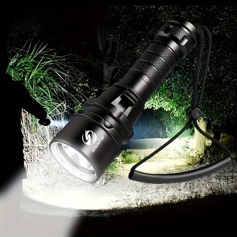 200000LM LED Diving Flashlight Torch 200M Underwater Scuba Lantern Light US