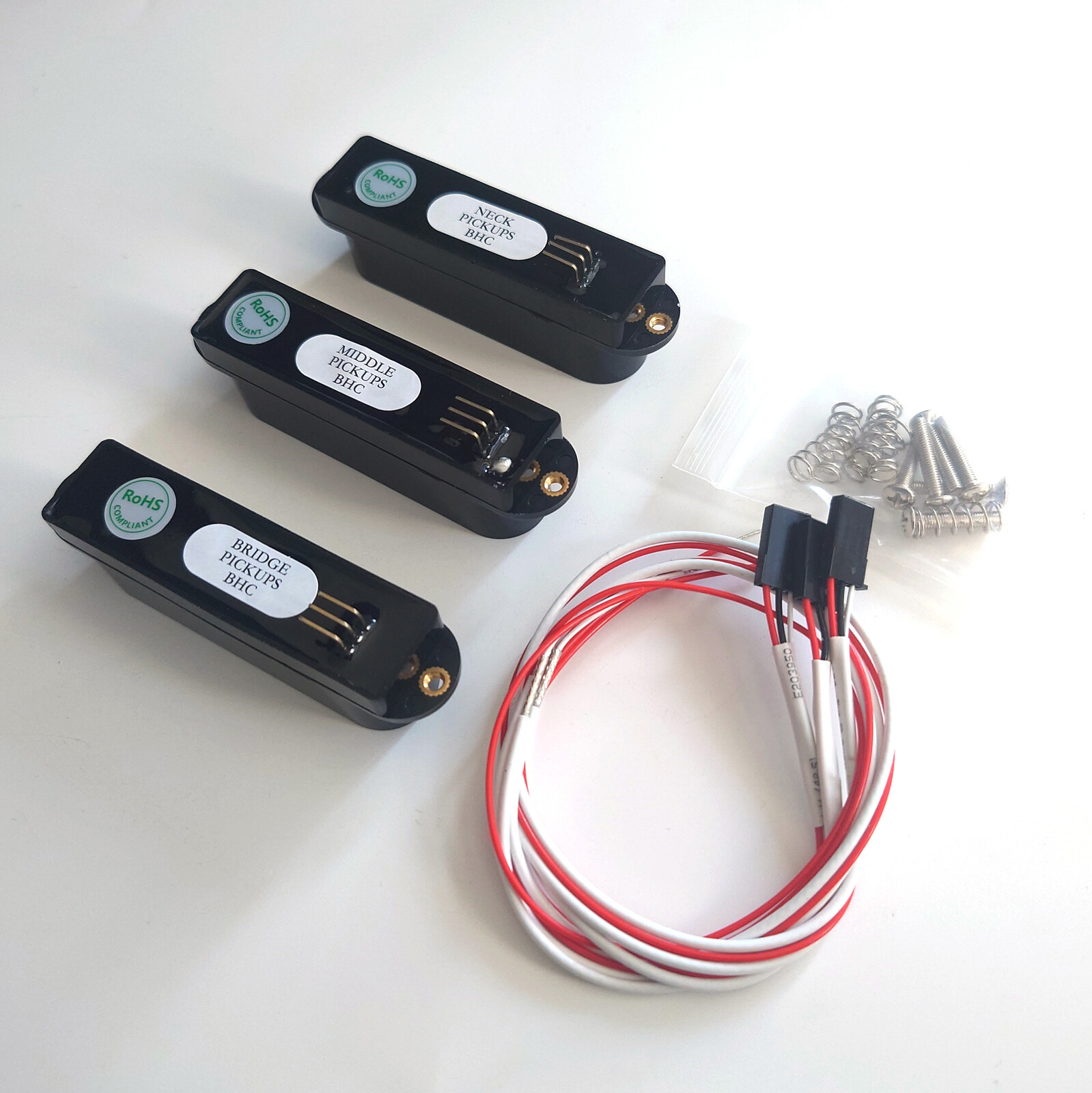 China Made Classic Active Guitar Pickups SSS Single Coil Set Black
