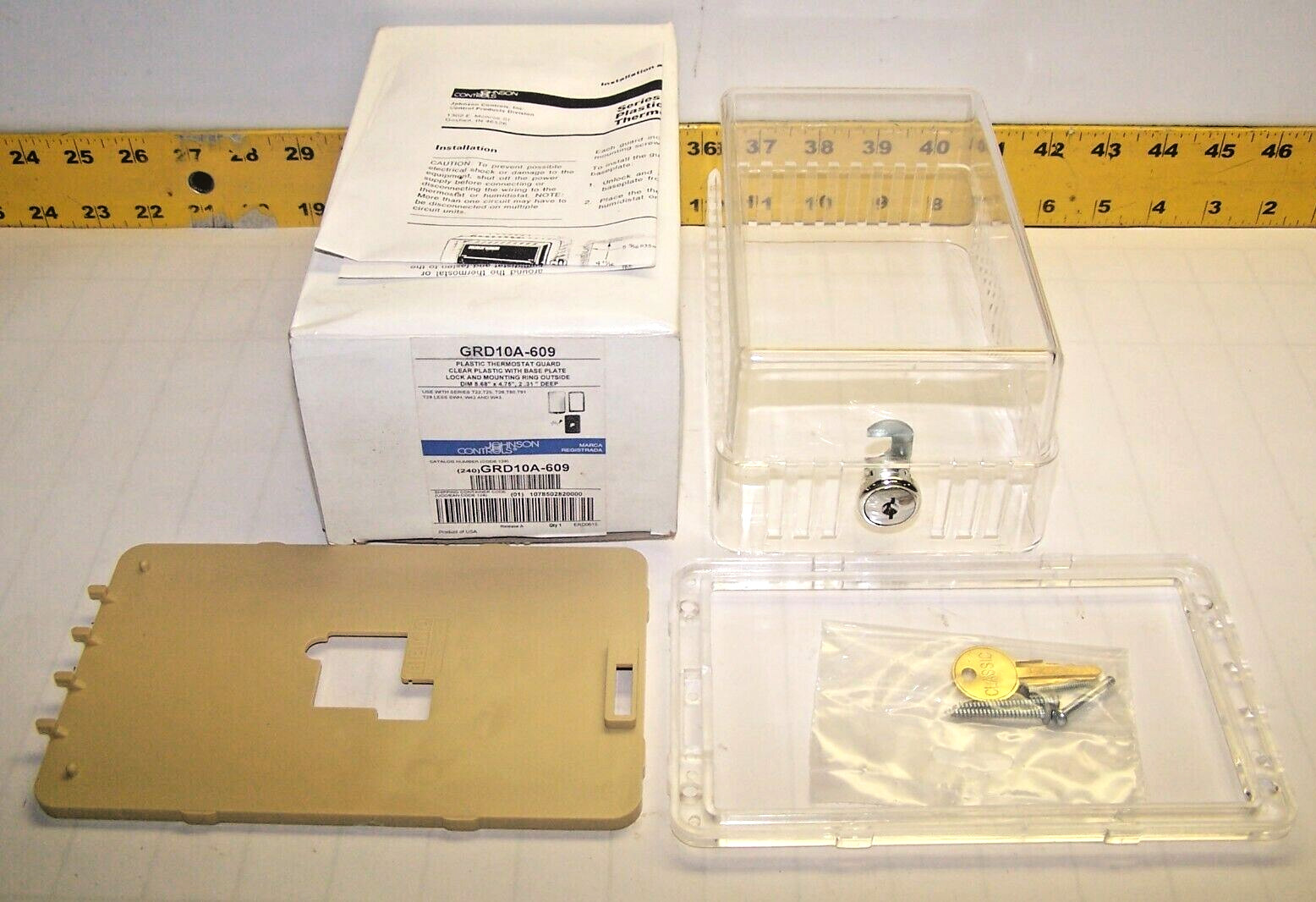 New Johnson Controls Plastic Thermostat Guard  GRD10A-609