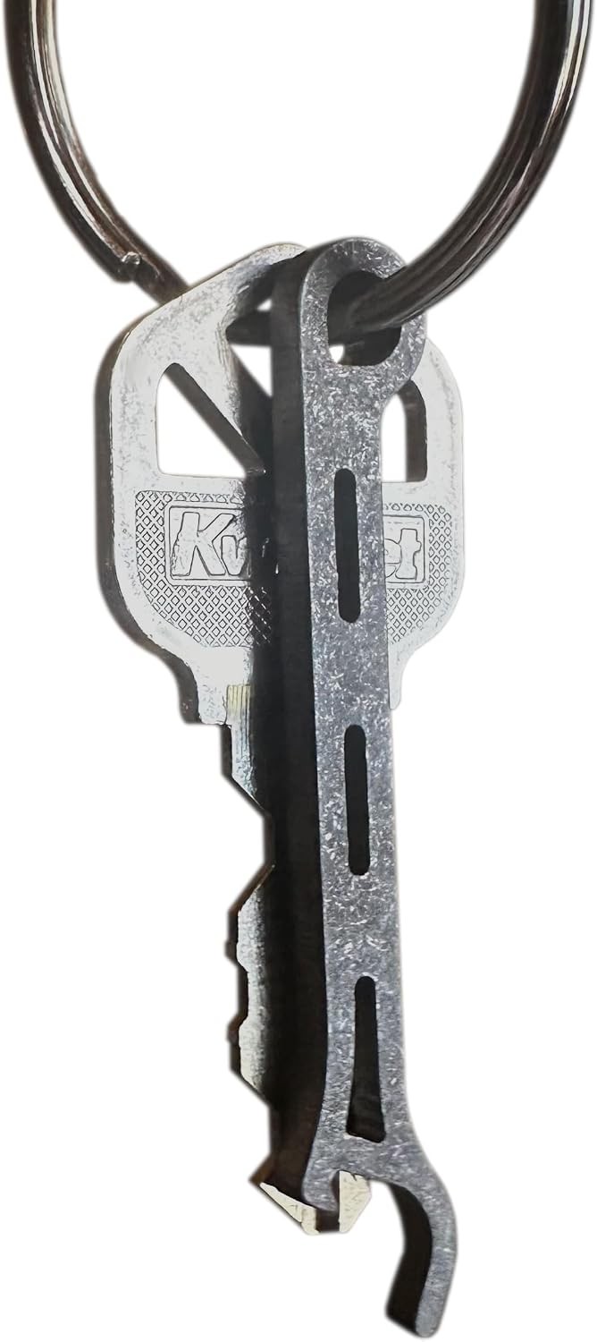 Brew Soldier Bottle Opener - Thin Titanium Bottle Opener with Key Ring - Made in