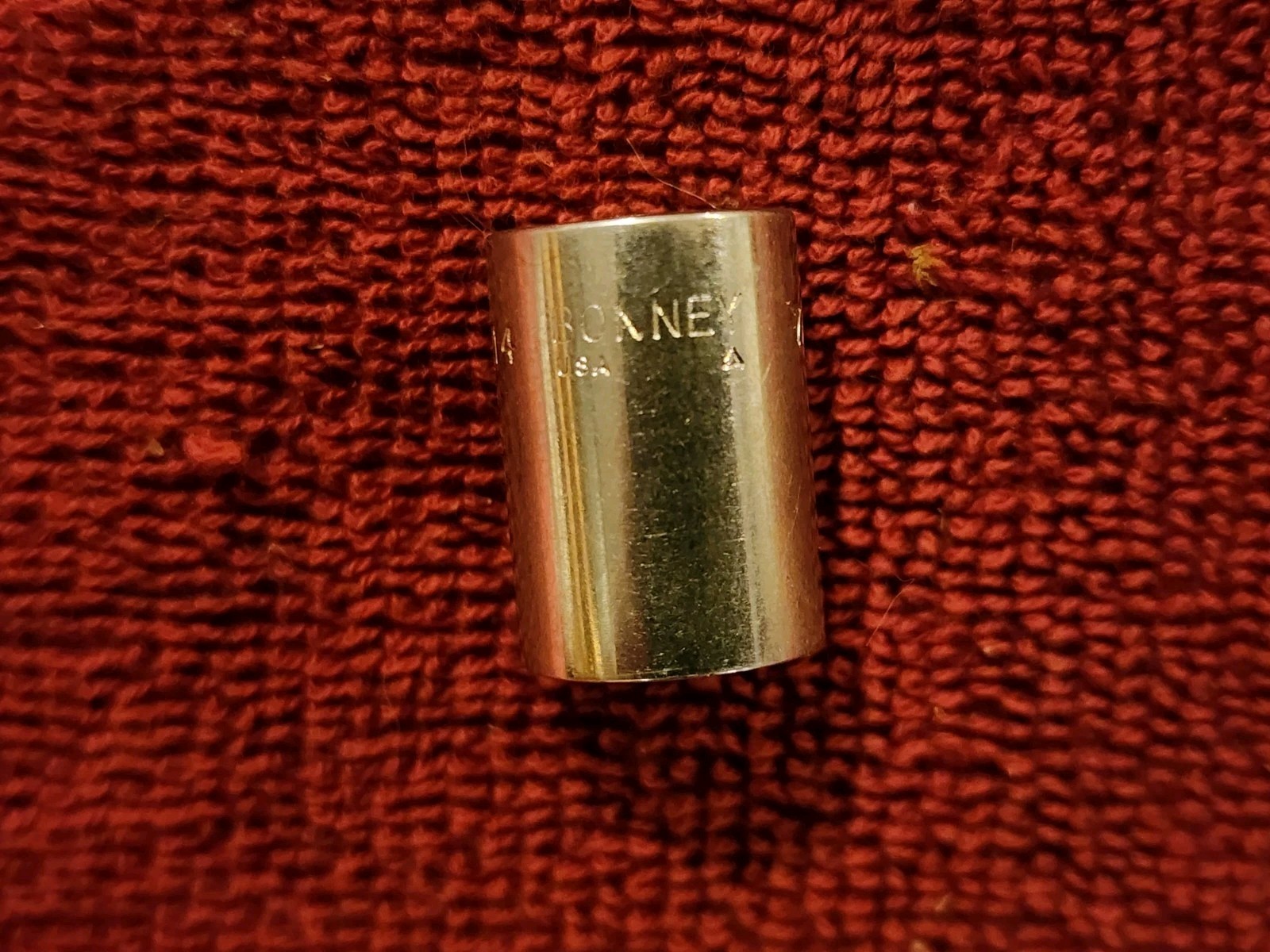 Vintage Bonney V14 7/16" Socket 1/4" Drive 12 Pt. #4