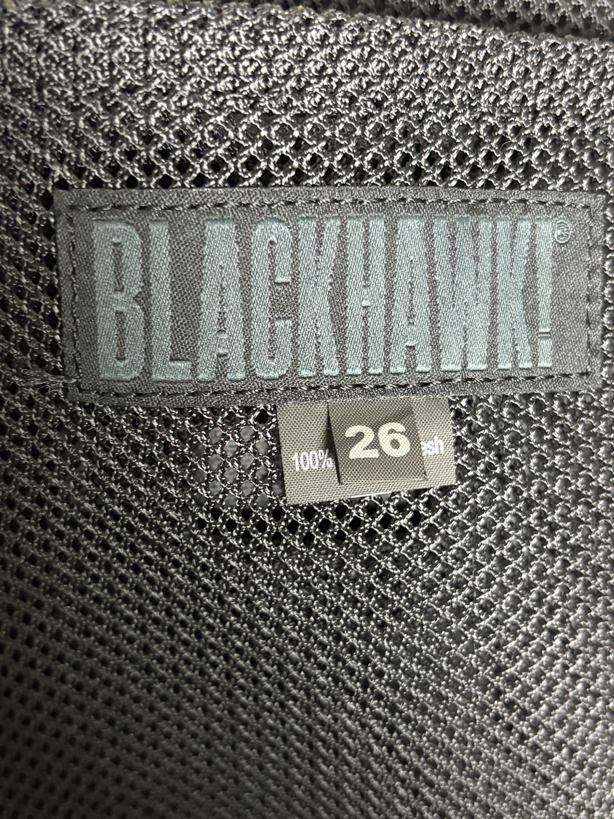 Blackhawk Tactical Vest Size 26 Black Mesh Utility Security Combat Vest