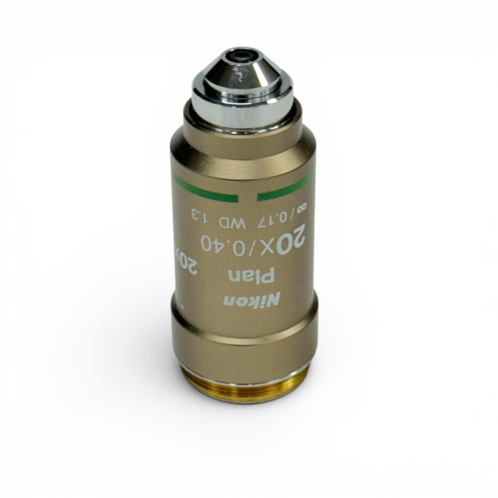 Nikon Plan 20x / 0.40 Microscope Objective Infinity / 0.17 WD 1.3 - Japan Made