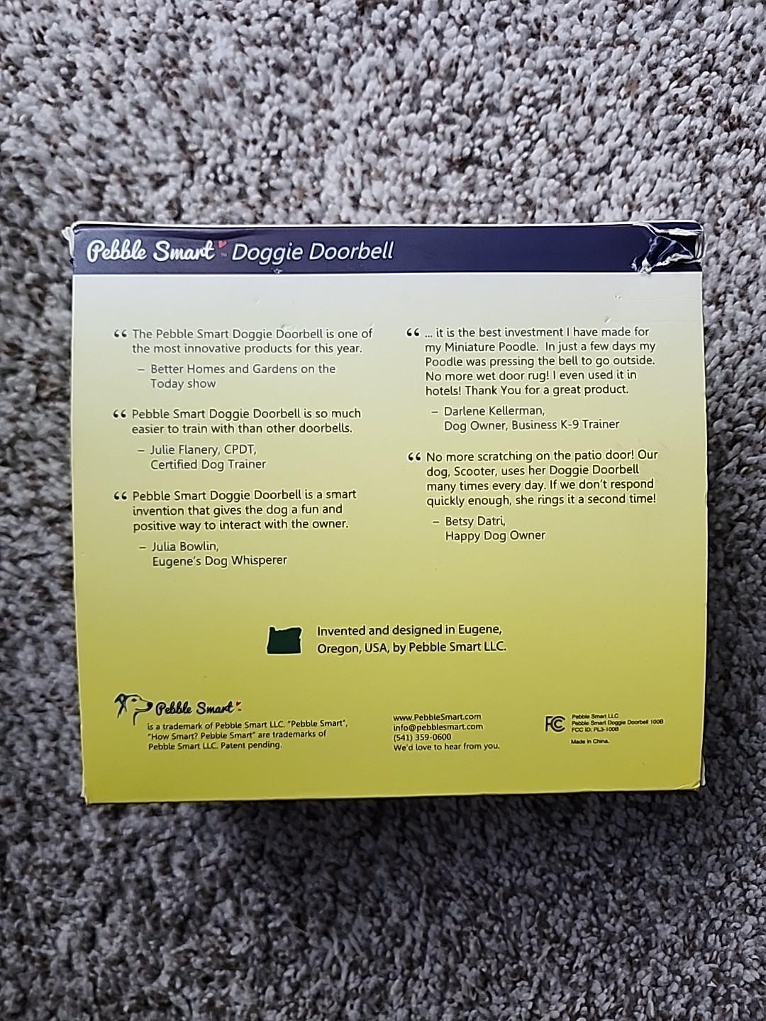 Doggie Doorbell - Blue Accent