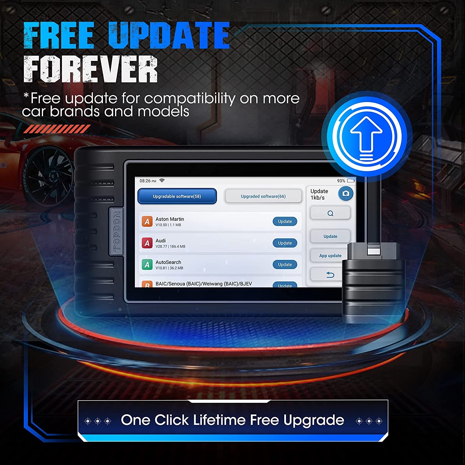 TOPDON 2025 Pro FULL System Car Diagnostic Tools Wireless Automotive Scanner