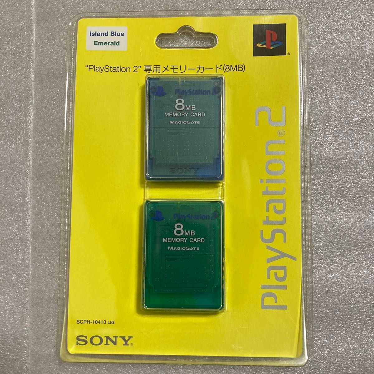 Sony PlayStation 2 PS2 Genuine Memory Card 8MB Blue Emerald SCPH-10410 JP Import