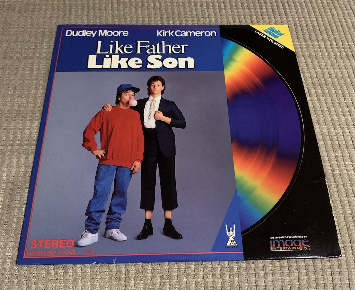 Like Father Like Son (Laserdisc) Dudley Moore Kirk Cameron GREAT FILM RARE!