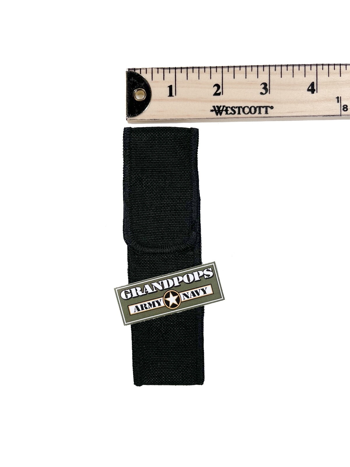 TACTICAL MINI MAGLITE BLACK QUICK RELEASE NYLON MARKER / FLASHLIGHT BELT HOLDER