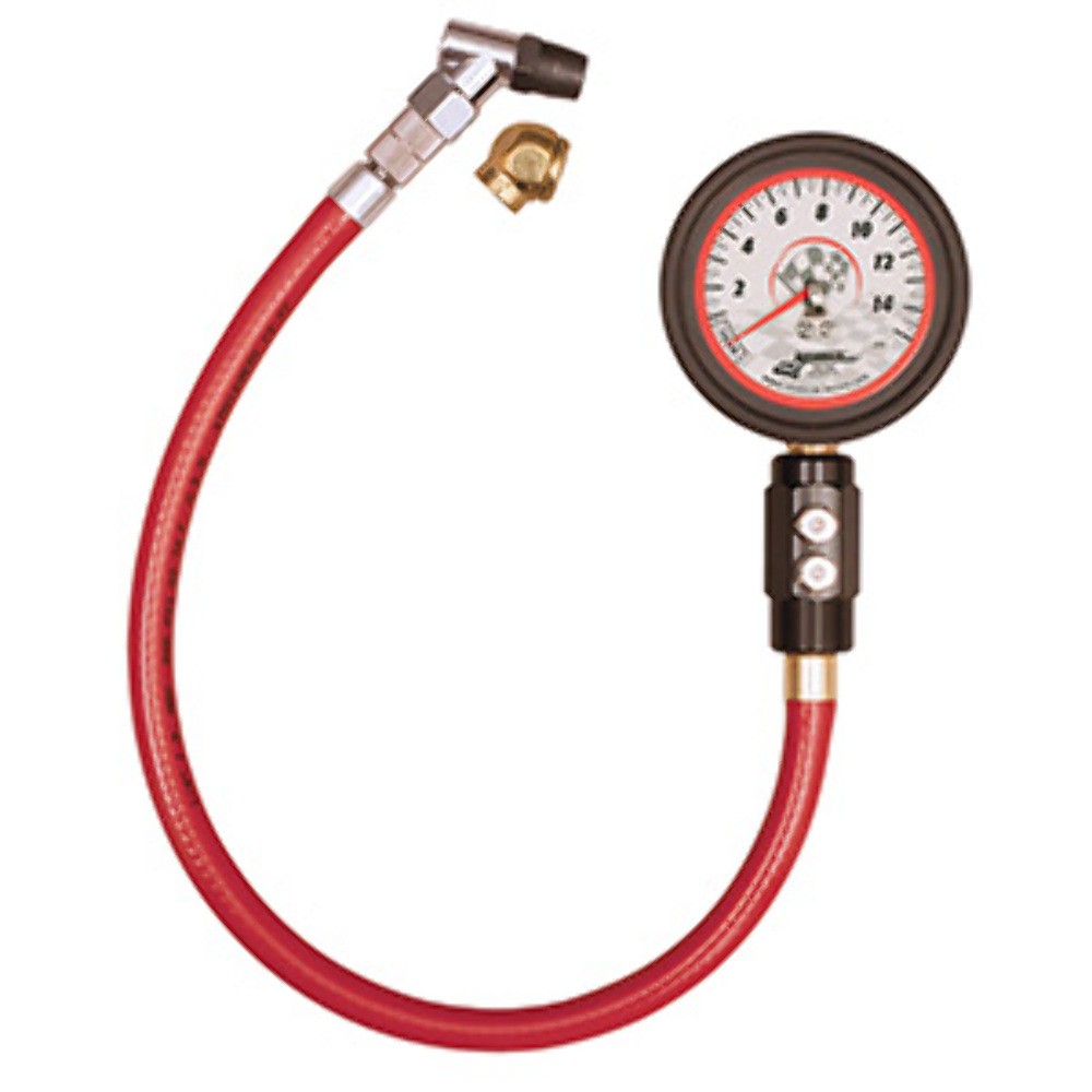 Longacre 52033 Deluxe 2 ½" GID Tire Gauge 0-15 by ¼ lb
