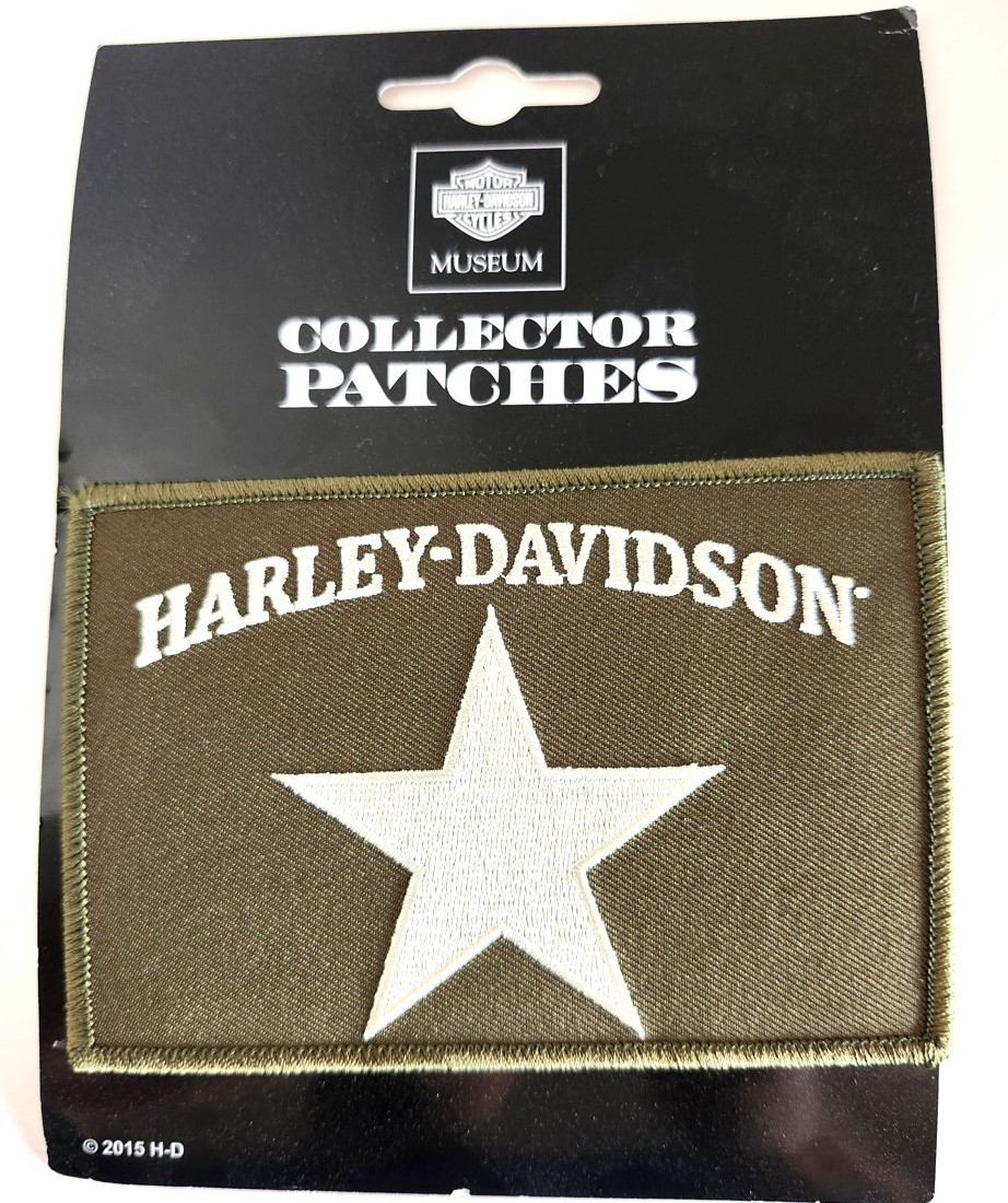 HTF Harley Davidson Military Star Patch 5" x 3.25"