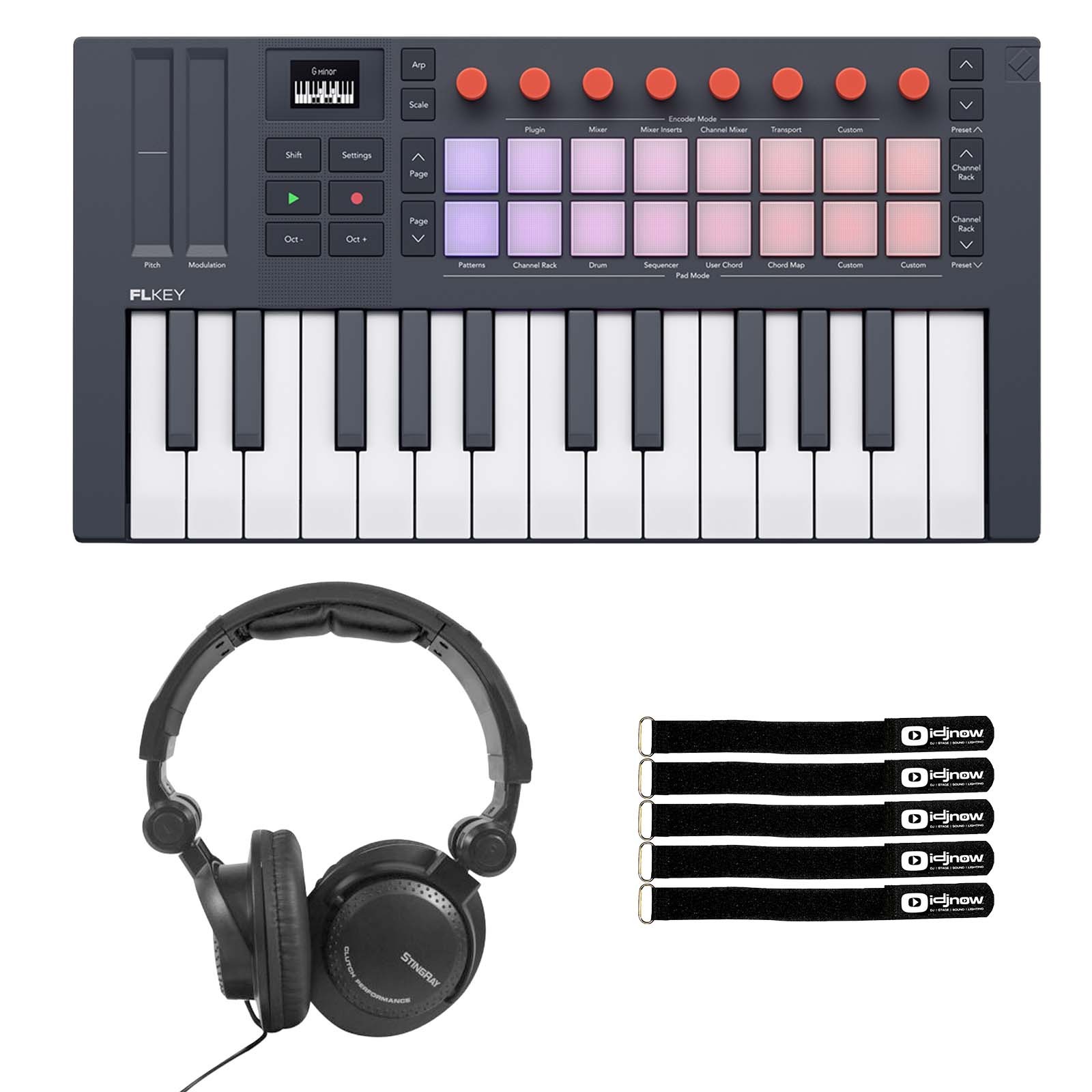 Novation FLkey 2 Mini 25 MIDI Keyboard Controller with Headphones Pack