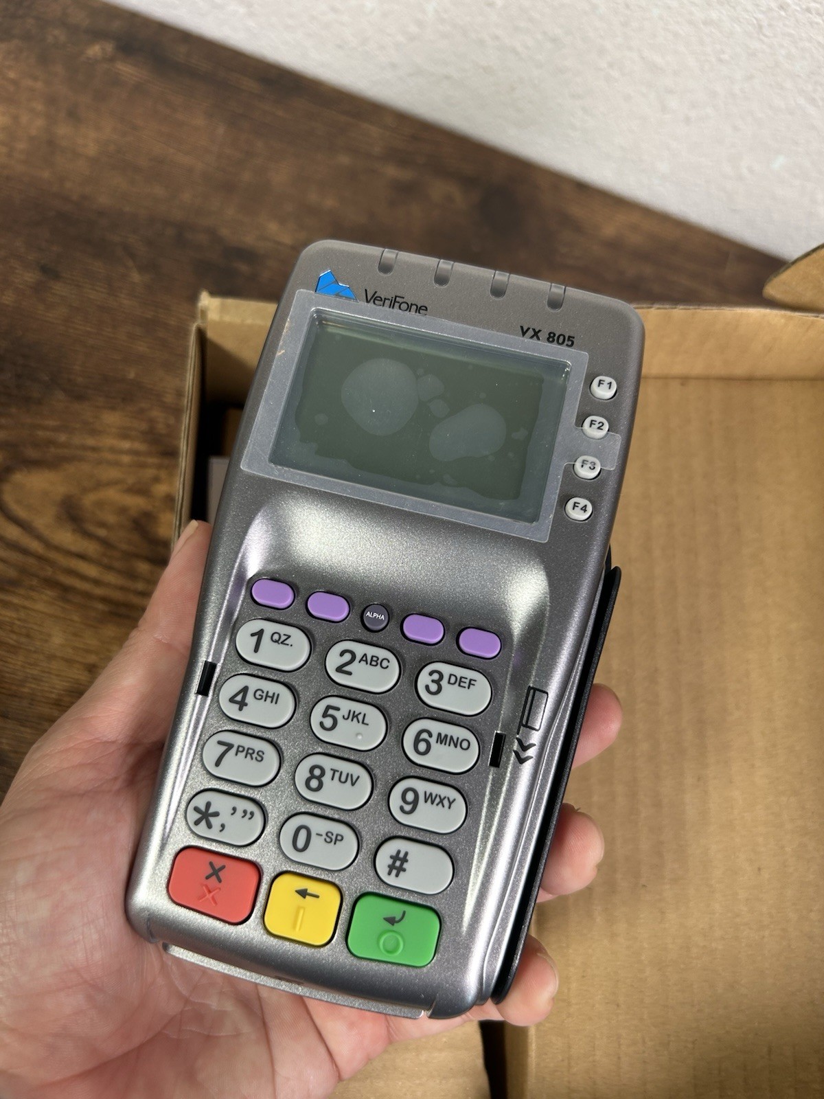 VeriFone VX805 CTLS Pin Pad Tamper Chip/Card Reader -
