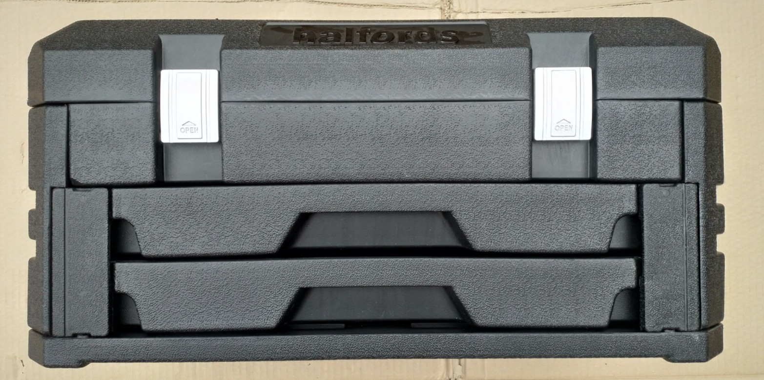 Halfords Tool Box, Black