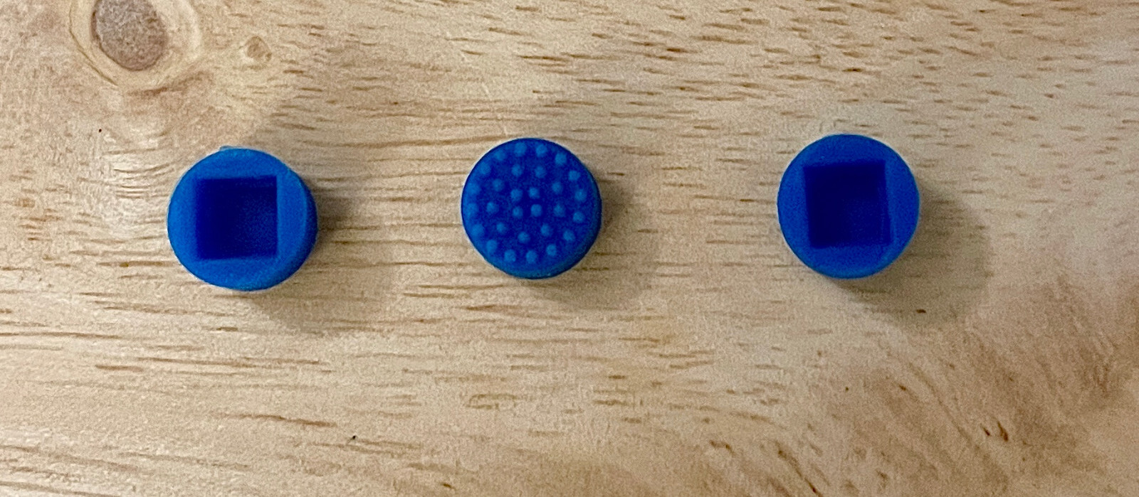 3-Pack Rubber Mouse Pointer Trackpoint BLUE Cap For HP/COMPAQ Laptop w/4mm peg