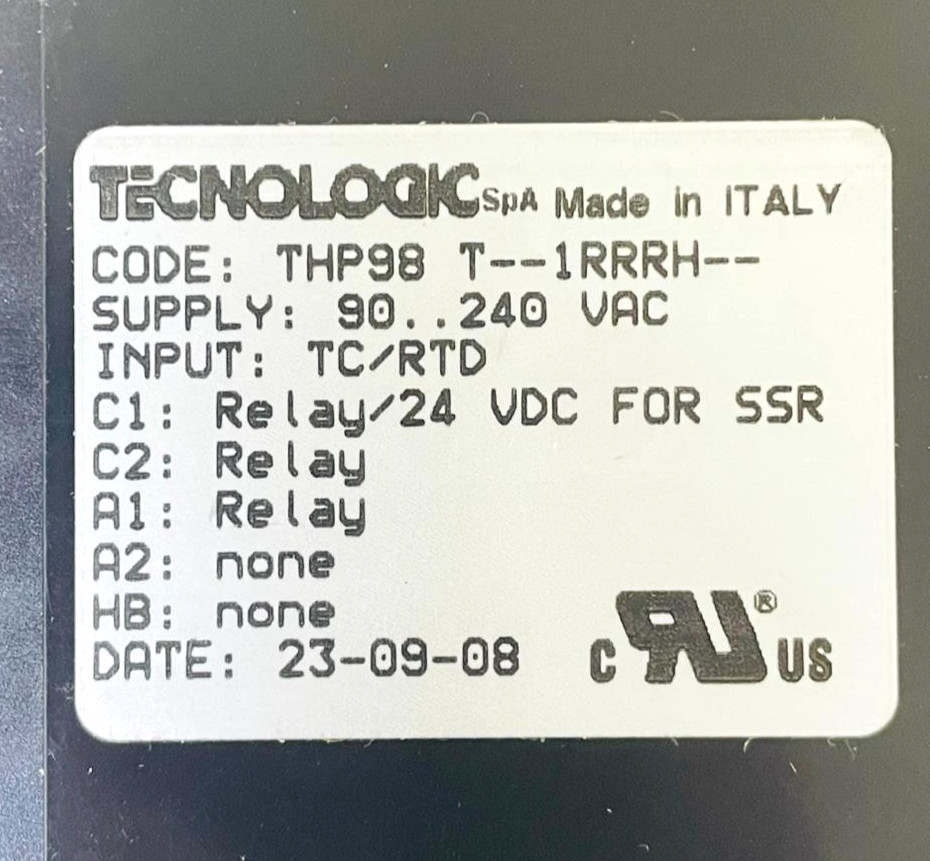 TECNOLOGIC THP98 T--1RRRH-- Temperature Controller THP98