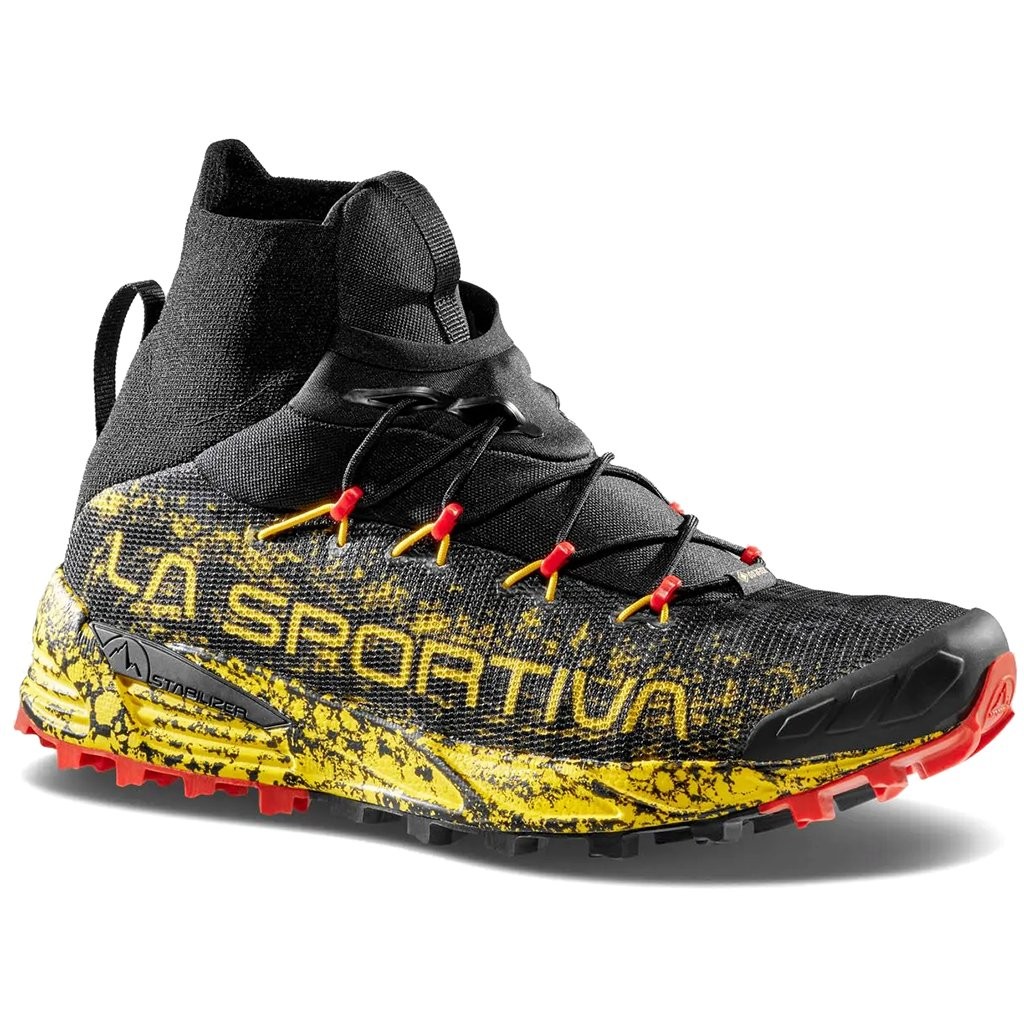 - La Sportiva Uragano GTX Gore-Tex Trail Running Shoes Men, Black/Yellow