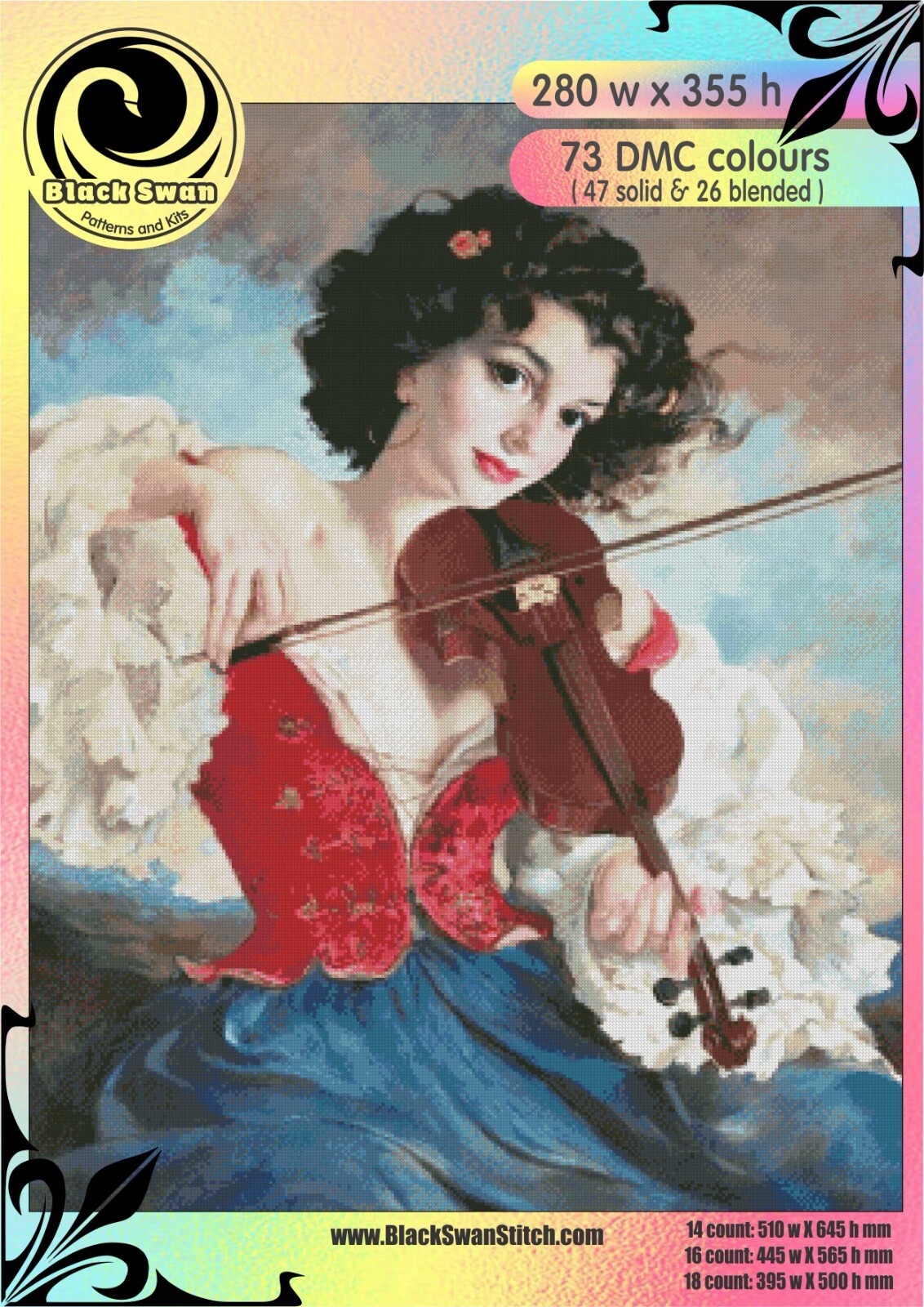 The gypsy fidler 1335 Chart Counted Cross Stitch Pattern Needlework