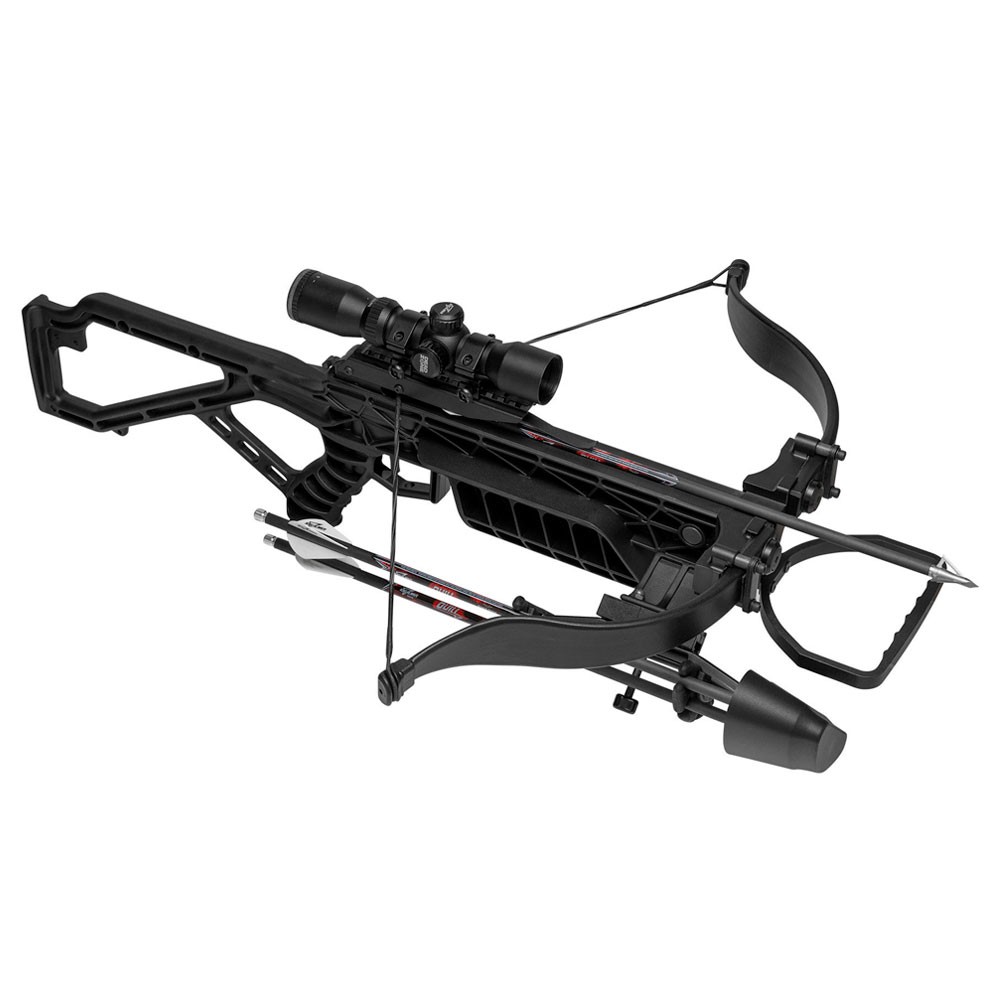 EXCALIBUR Archery Hunting Mag Air Black Crossbow with Fixed Power Scope (E74474)