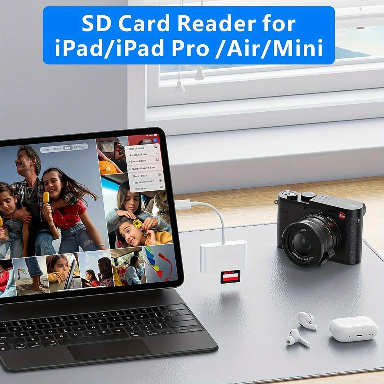 3 in 1 USB C Card Reader SD TF Memory Adapter for USB-C Devices