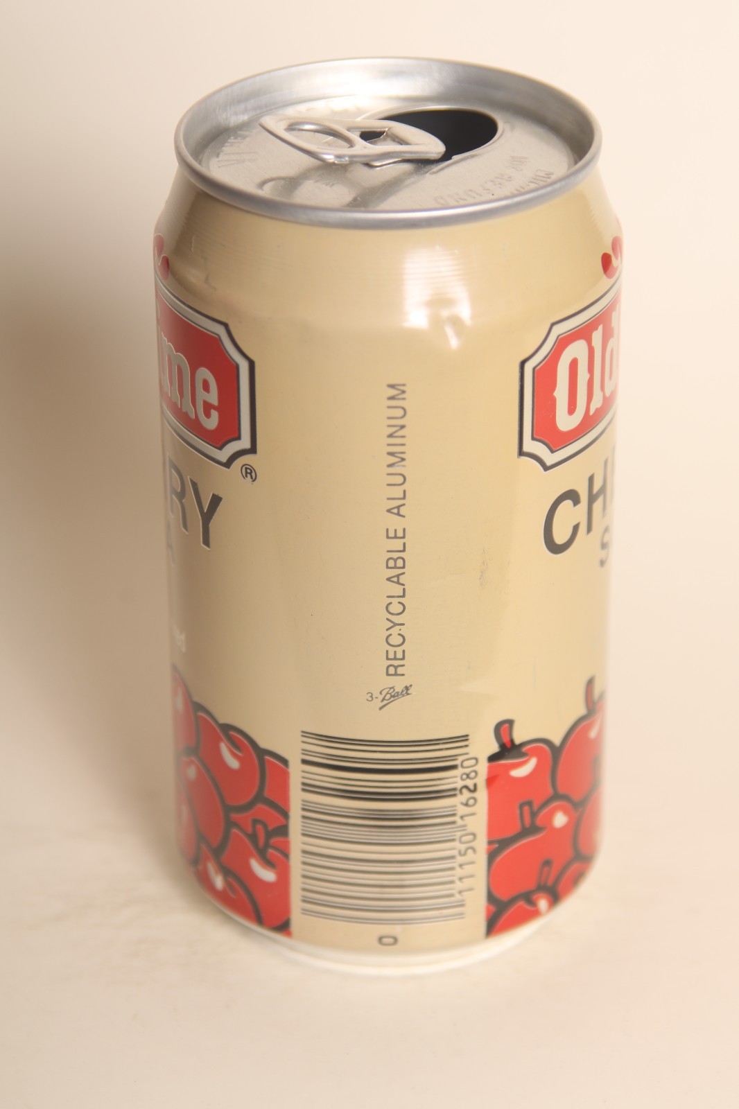 Old Time Cherry soda can - 12oz
