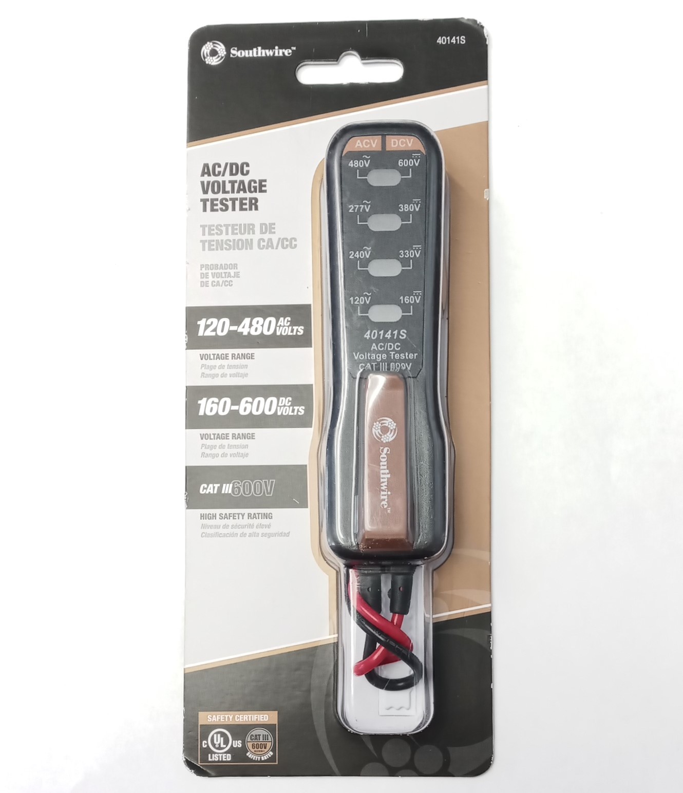 Southwire AC/DC Voltage Tester - 120-480 AC / 150-600 DC 40141S