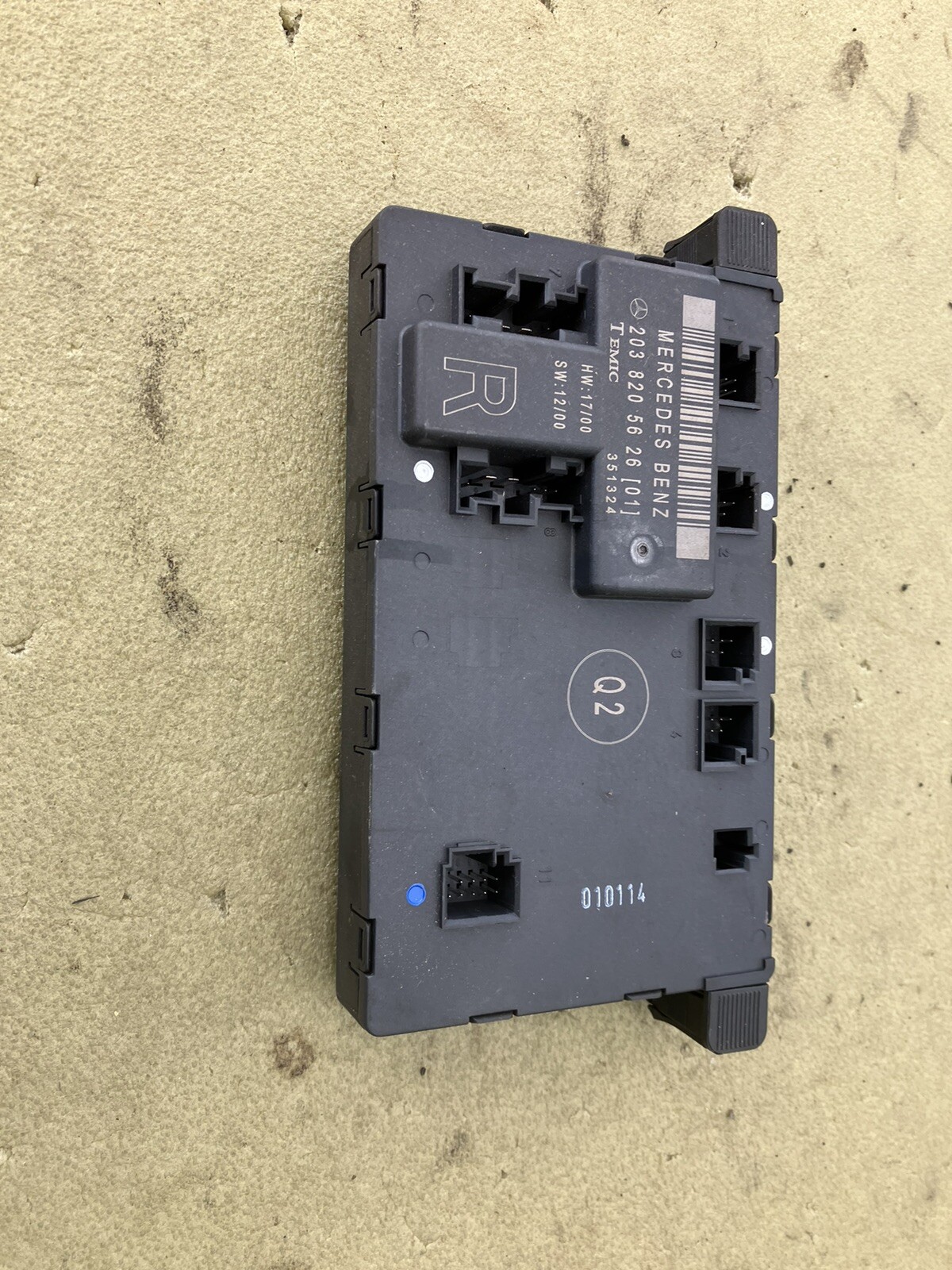 2002 Mercedes C240 Sedan Front Right Door Control Module 2038205626 Oem