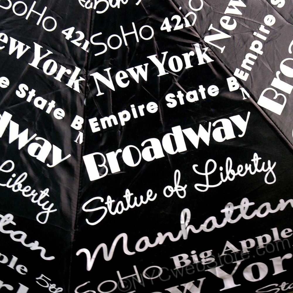 New York Text Umbrella