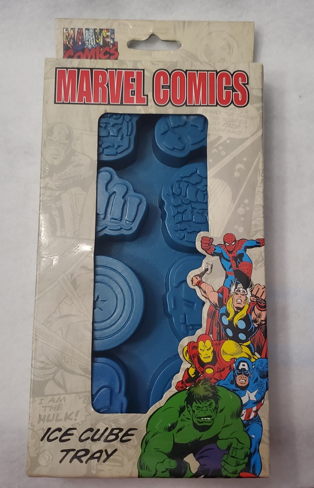 Marvel Comics Heroes Silicone Ice Cube Tray Mold - Iron Man Hulk Captain America