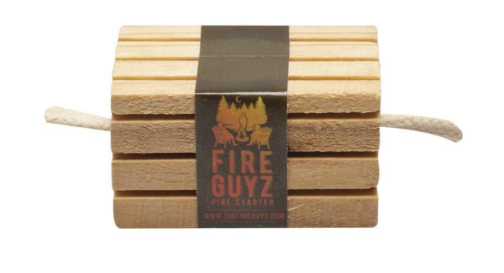4 pack Fire Guyz Fire Starter Campfire Fireplace Cooking All Natural Survival