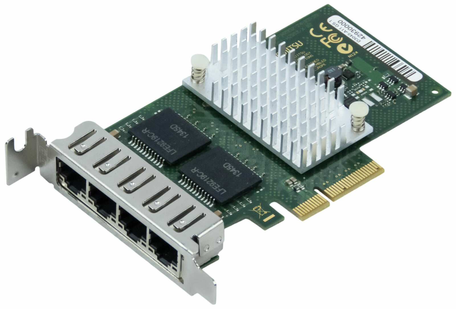 D3045-A11 GS1 FUJITSU  QUAD PORT LAN PCIe Low Profile