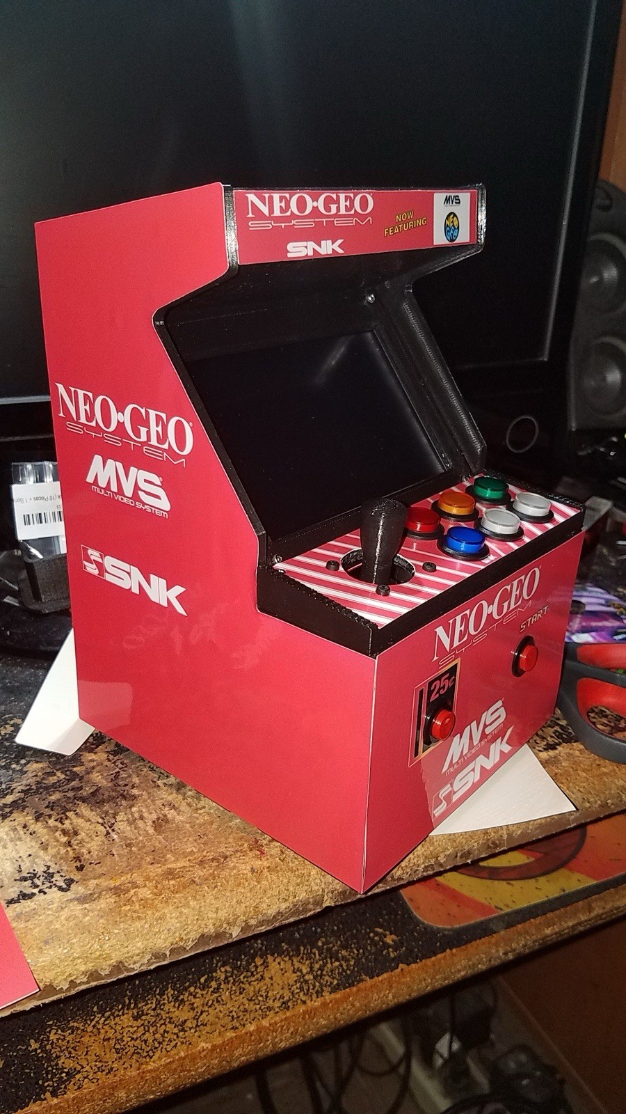 Mini 3D Printed Portable Arcade Cabinet (Raspberry Pi) (Choose Your Artwork)