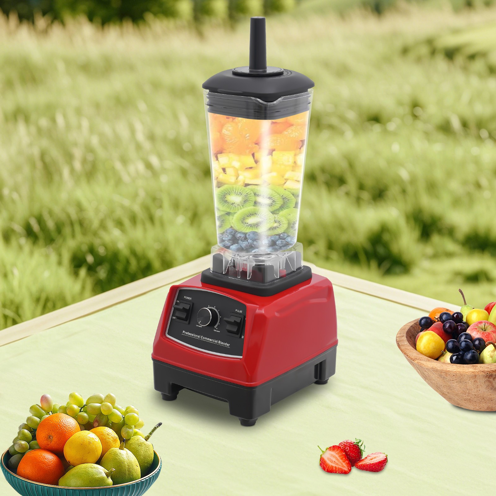 Commercial 1500W Blender Mixer Juicer Comercial Smoothie 2L Blender Heavy-Duty