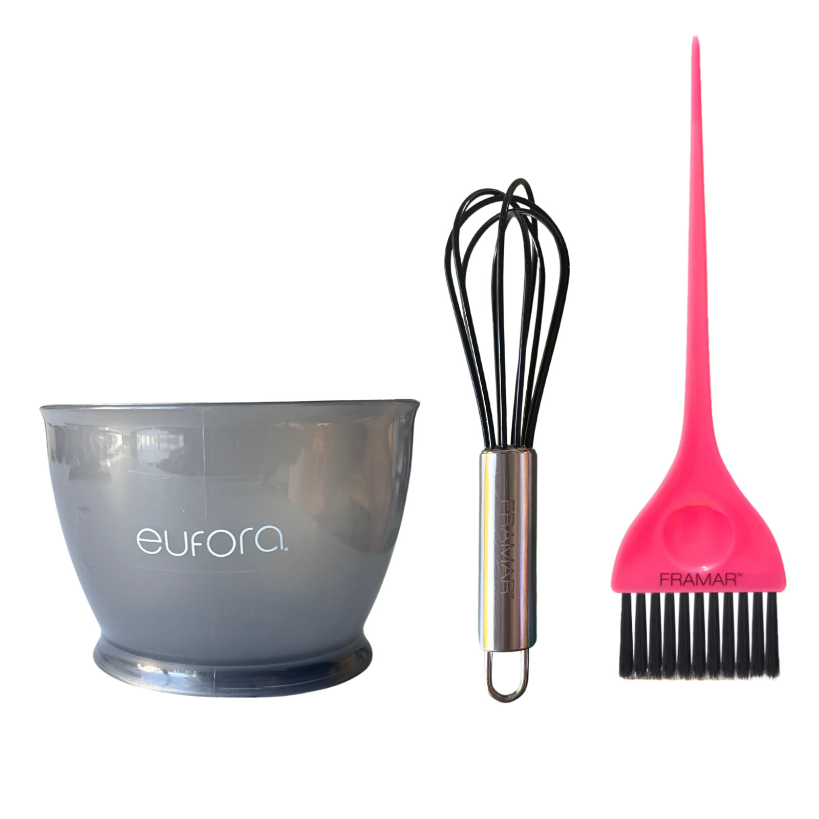 Eufora Hair Color Mixing Bowl + Framar Color Mixing Whisk + Hair Color Brush NEW