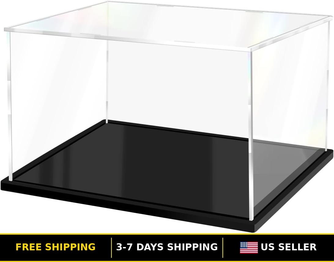 Clear Acrylic Display Box for Collectibles, Dustproof Storage Case