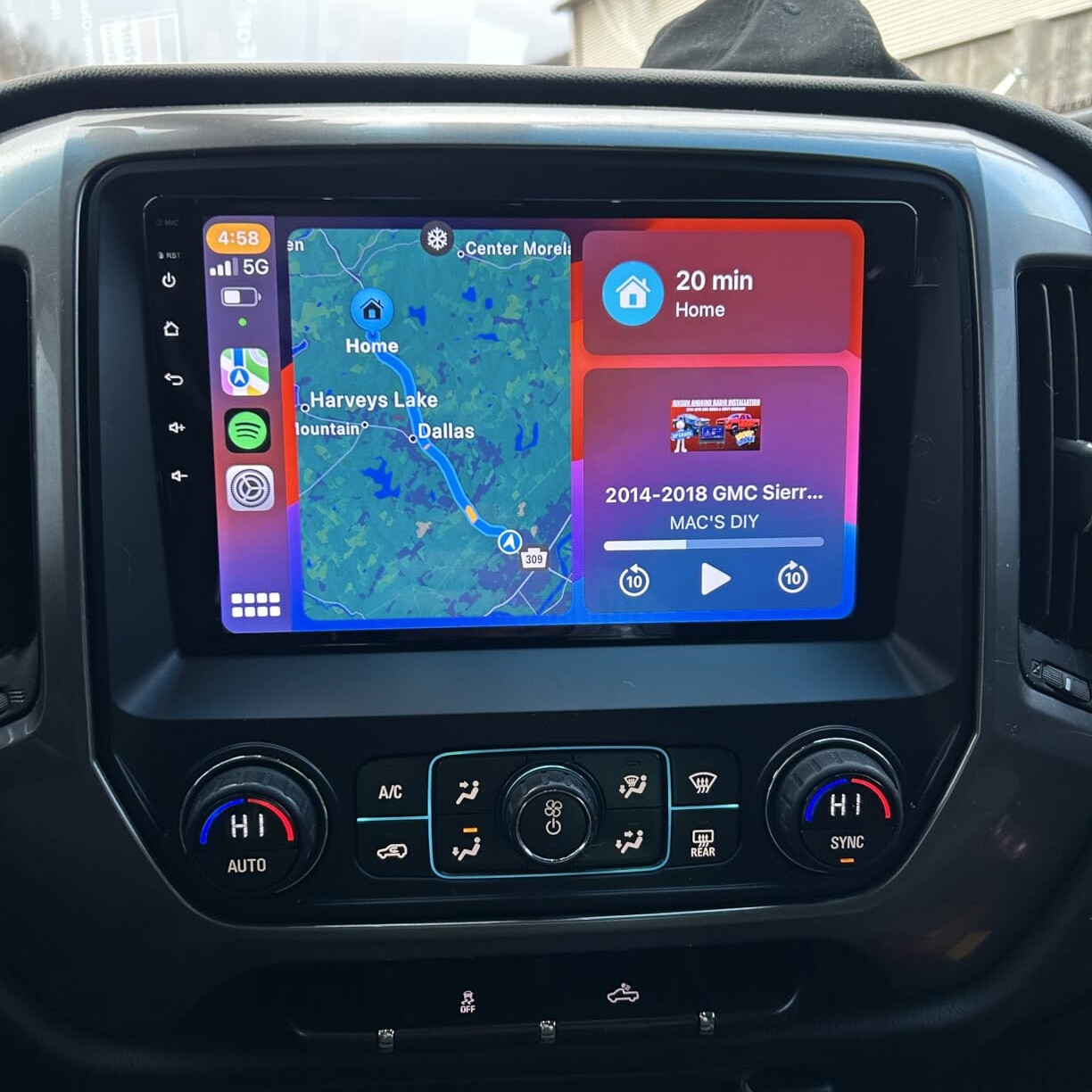Apple Carplay For 2014-2018 Chevrolet Silverado GMC Sierra Car Stereo Radio GPS