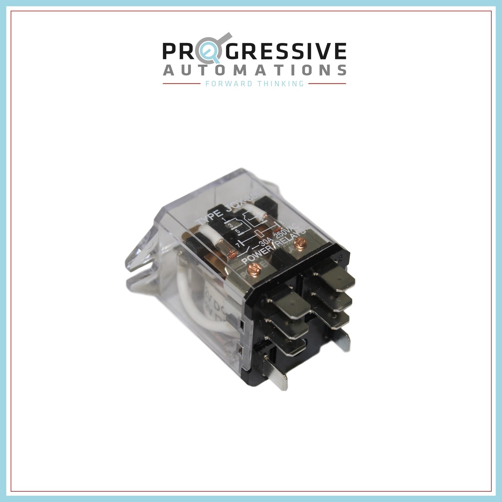 Relay - DPDT - 12 VDC - 30A -  Progressive Automations