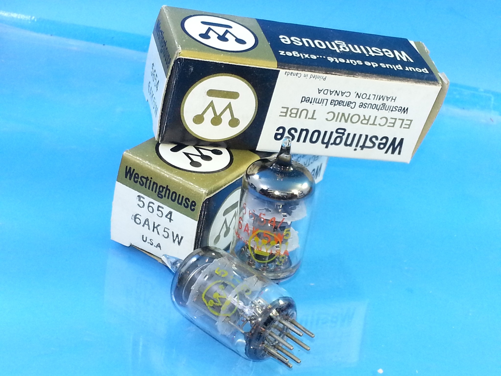 WESTINGHOUSE 5654 6AK5 W TUBE 1950s NOTHING BETTER SOUNDING NOS NIB