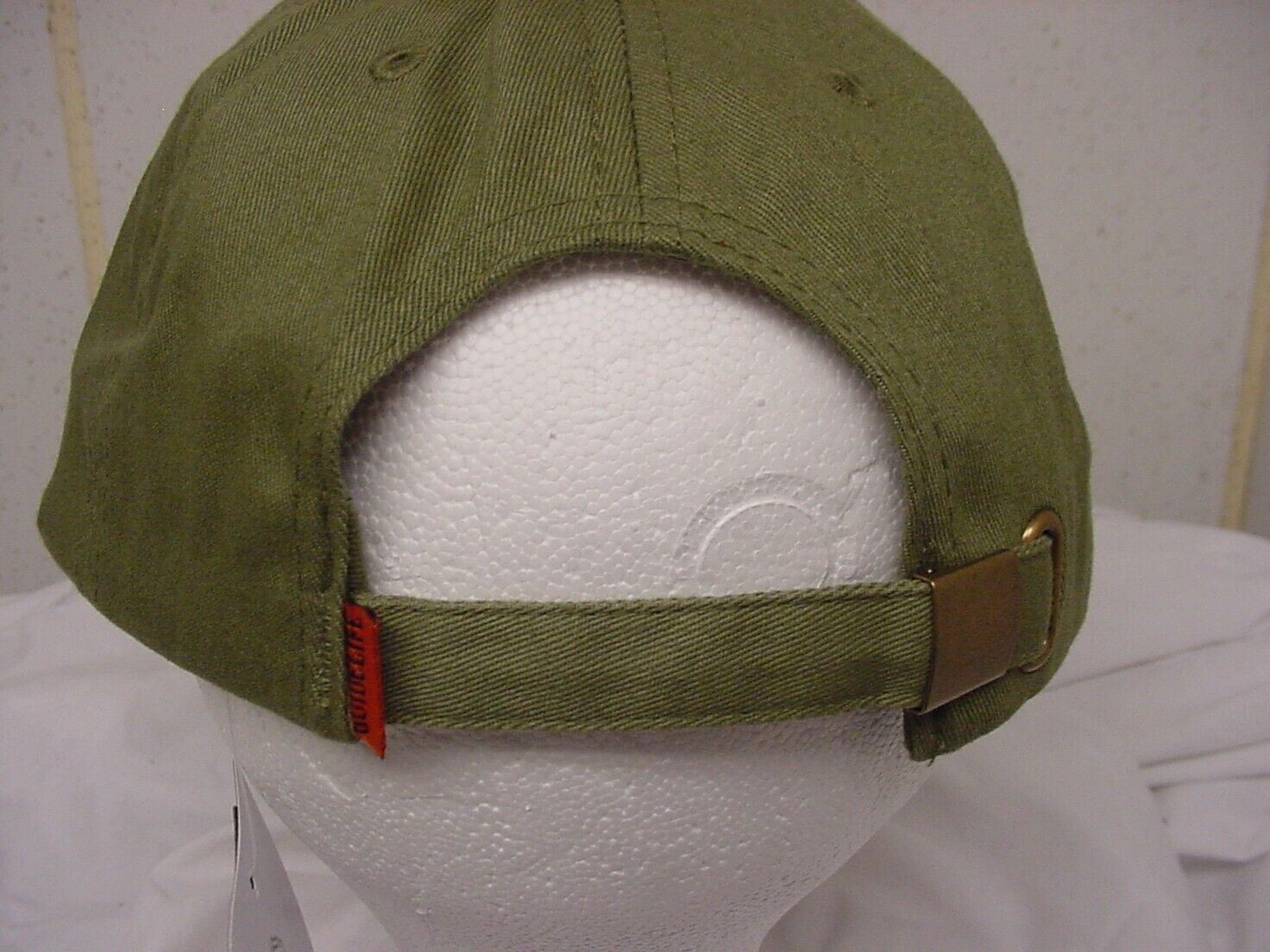 2 COUNT LOT OL OUTDOOR LIFE GUIDELIFE ARMY GREEN & ARMY HUNT BLAZE HAT LOGO NEW
