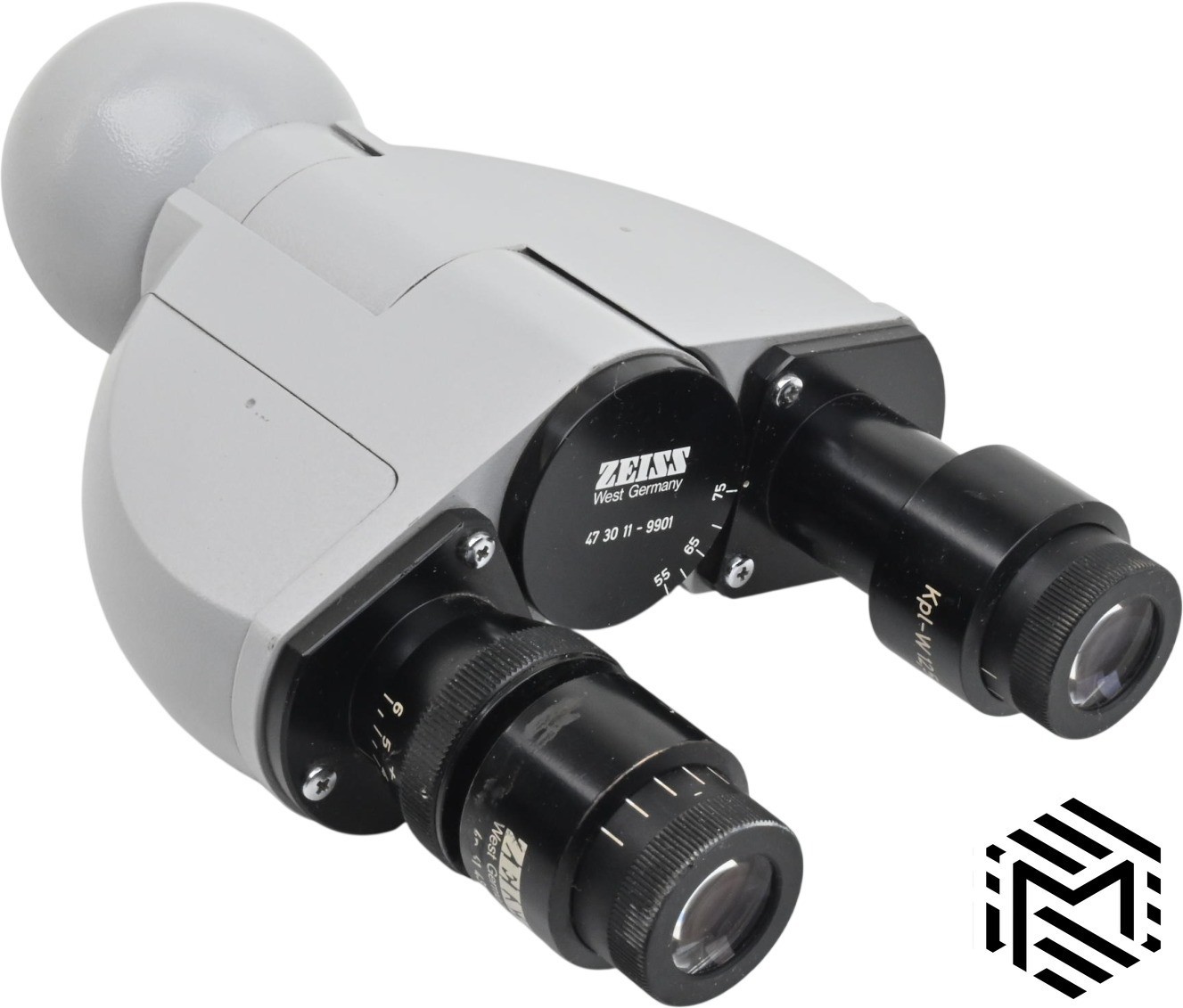 Zeiss 473011-9901 Binocular Microscope Head - Kpl-W 12.5x/18 Eyepieces