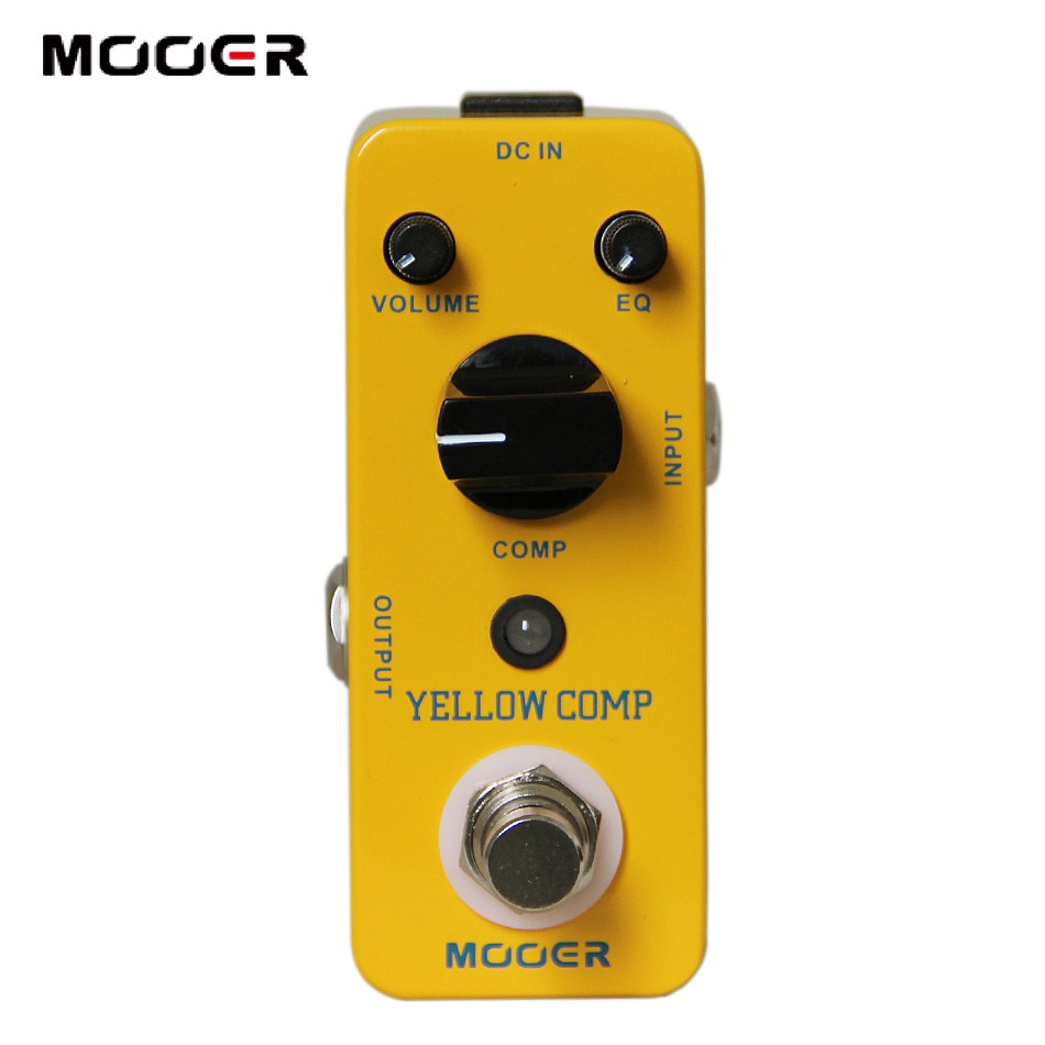 MOOER Mini Compression Effect Guitar Pedal Adjustable EQ Volume for Guitar Bass