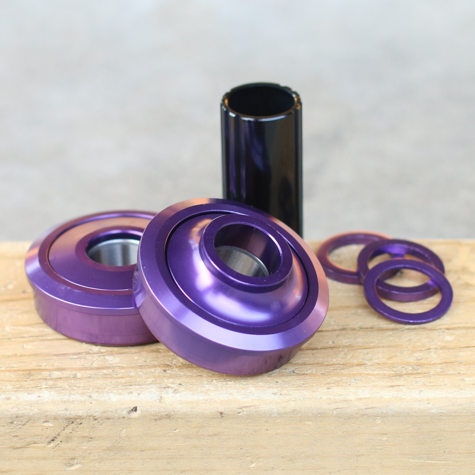 THEORY BMX AMERICAN BOTTOM BRACKET KIT PURPLE SEALED BEARINGS ODYSSEY CULT