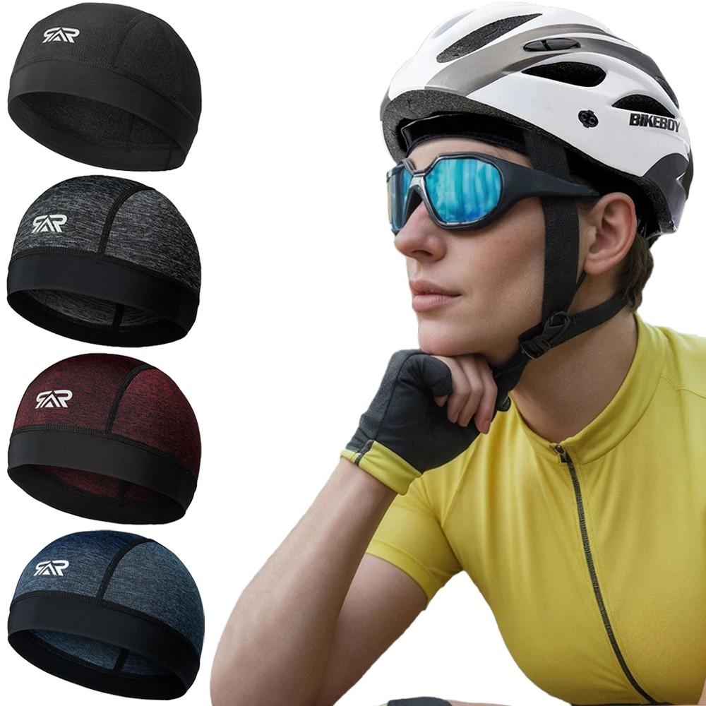 Moisture Wicking Skull Cap Sun UV Protection Breathable Mesh Cooling Beanie Hat