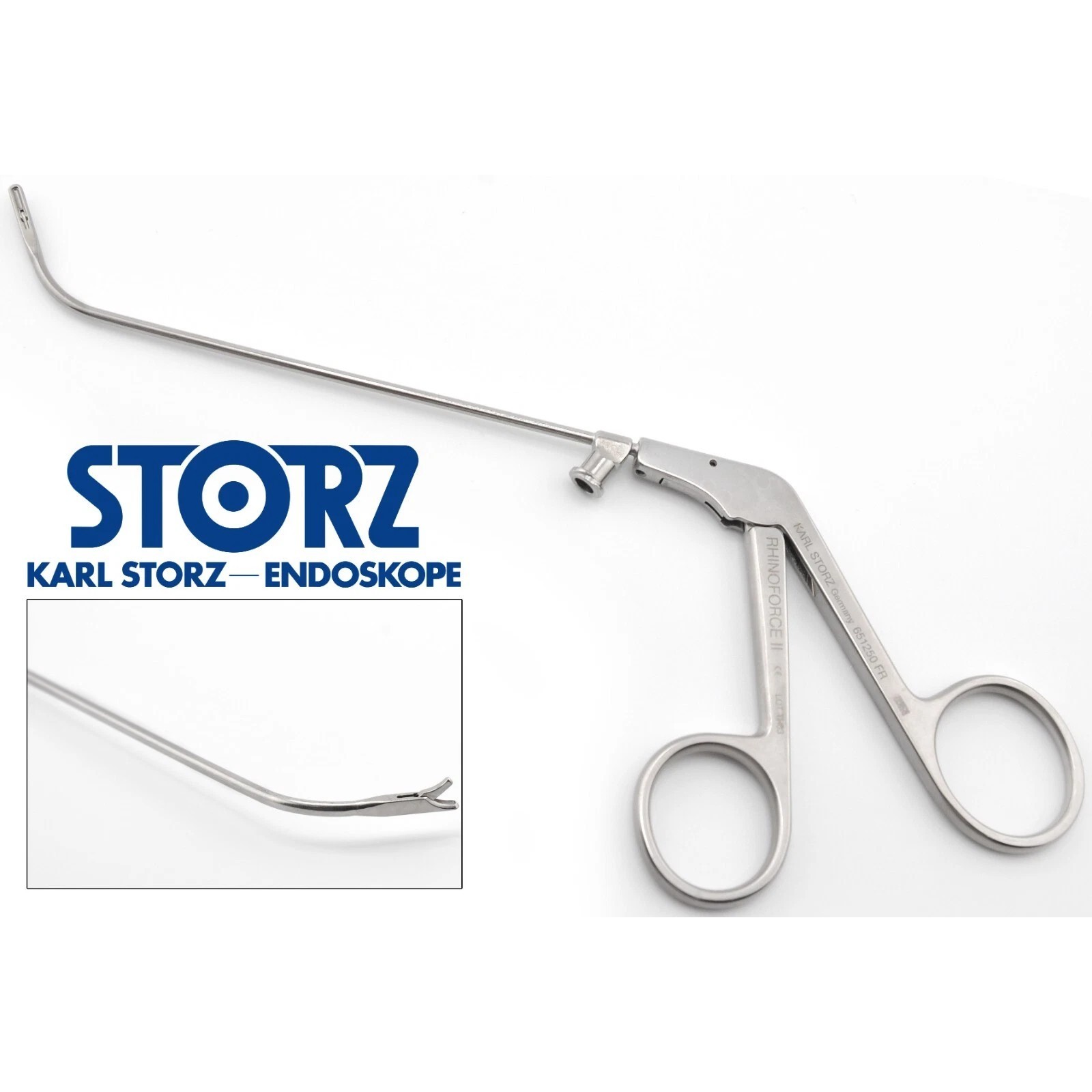 KARL STORZ 651250FR Rhinoforce II KUHN 60° Sinus Punch Right Side 1x3mm Bite 6"