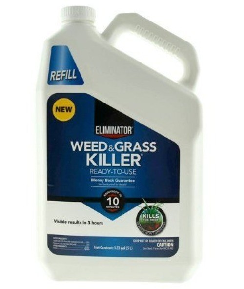 Eliminator Weed & Grass Killer Ready-To-Use Results in 3 Hours Refill 1.33 gal