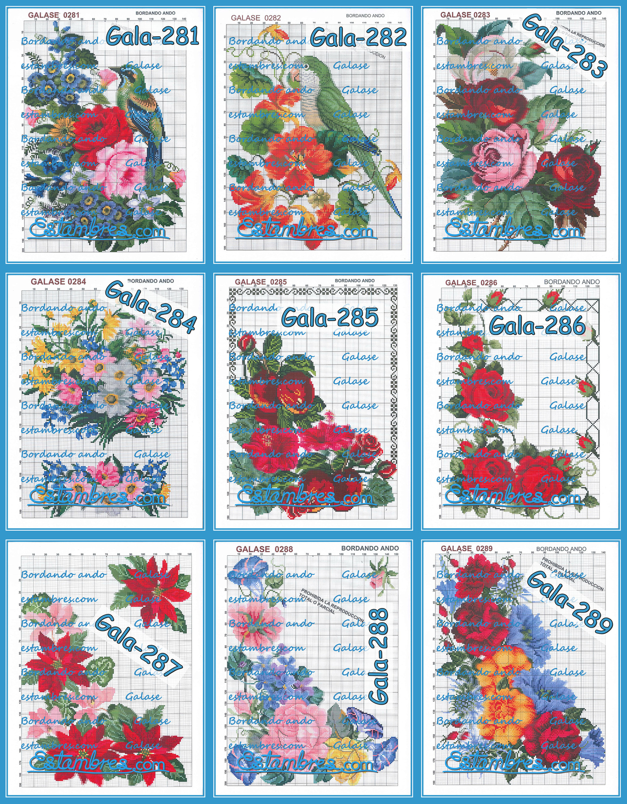 GALASE [281-350] - 5 of 7 - Cross Stitch Embroidery Designs