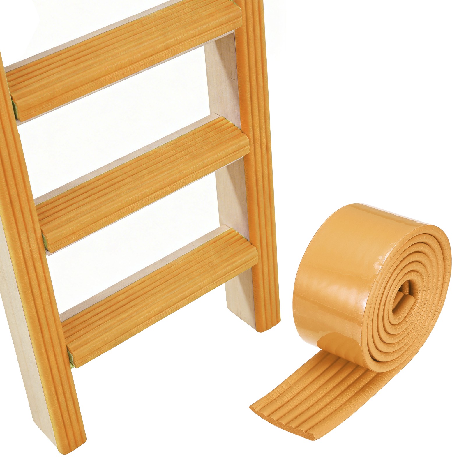 Bunk Bed Ladder Pad, (2m/6.5 Ft, Wood)(2 Pcs), Bunk Bed Step Foam Padding